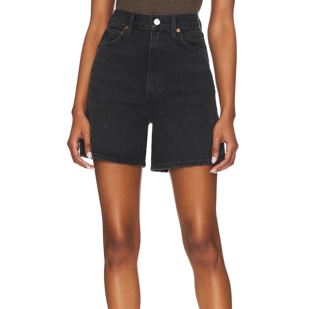 Agolde Stella High rise denim shorts in bat sz 25